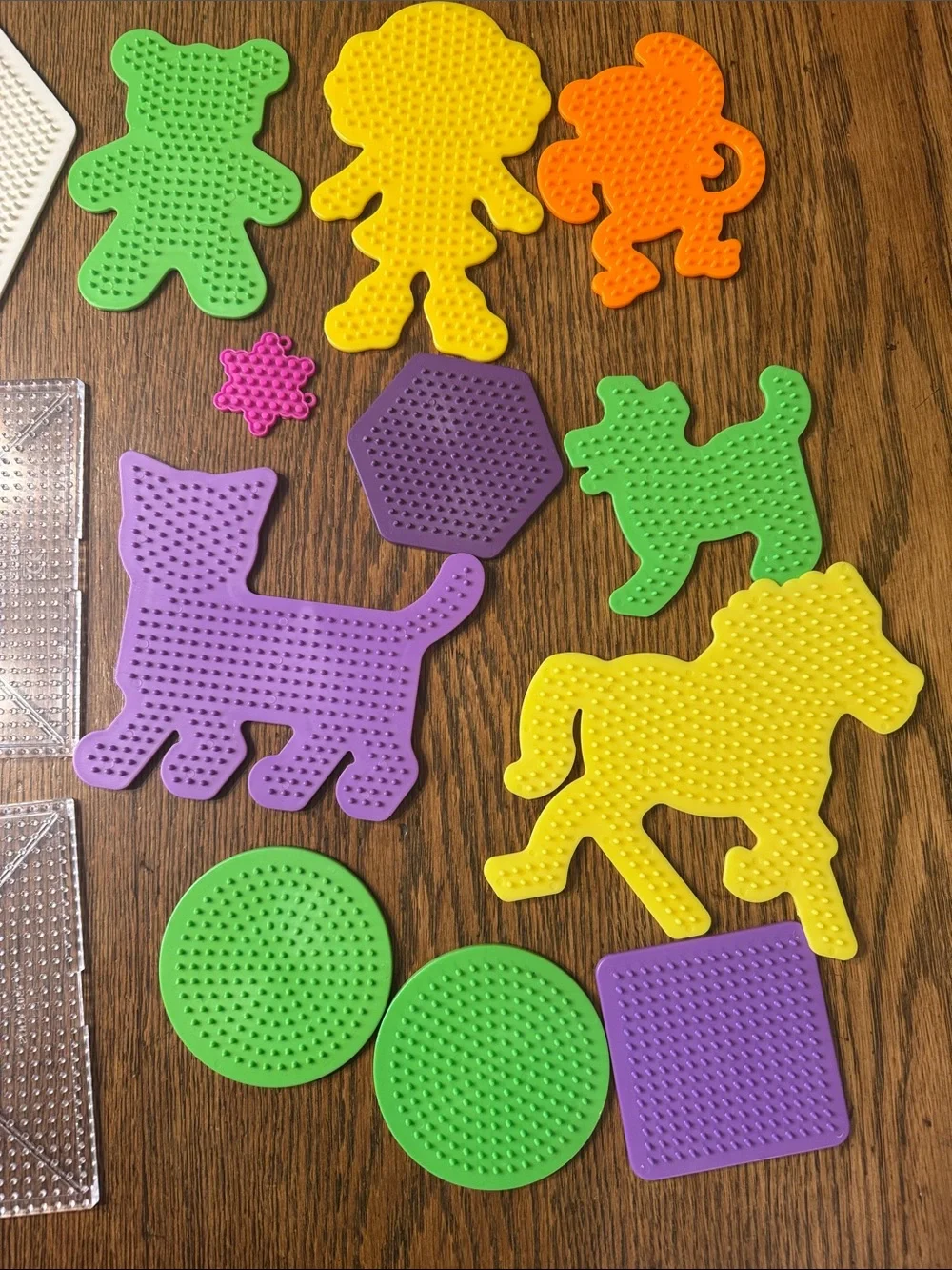 Midi Kids Perler Beads Pegboards Set - Multicolor Beads in Container